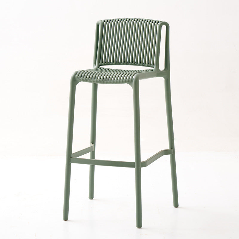 Scandinaviancasual bar chair accessible luxury plastic bar chair stackable high stool popular bar stool outdoor back chair