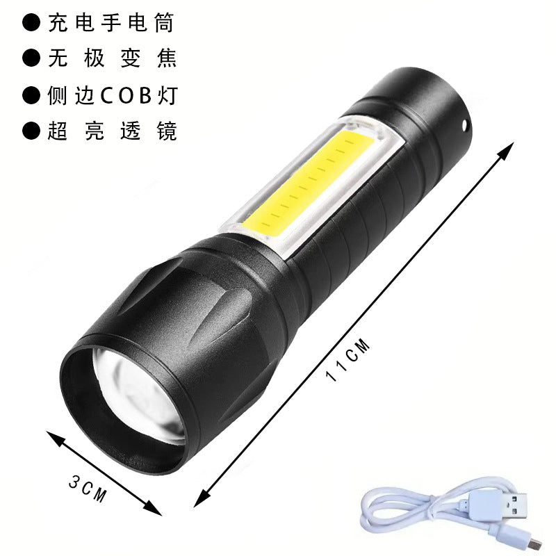 Four nuclear explosions bright flashlight strong light rechargeable 100,000 lumens strong light special forces outdoor multi-function led long-range shooting