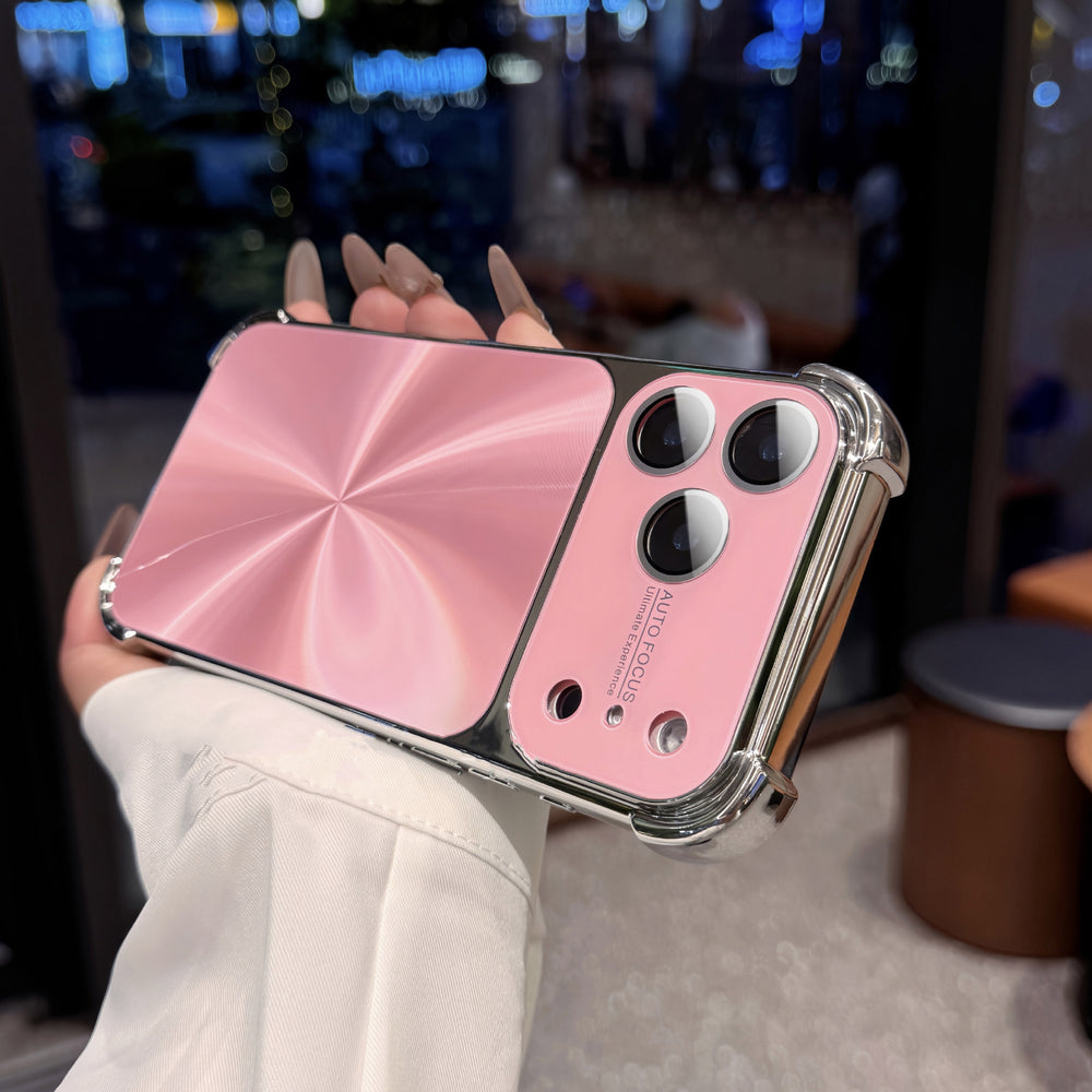 Suitable for iphone17promax electroplated aurora cd pattern mobile phone case new apple 16 four-corner anti-fall 15 soft case