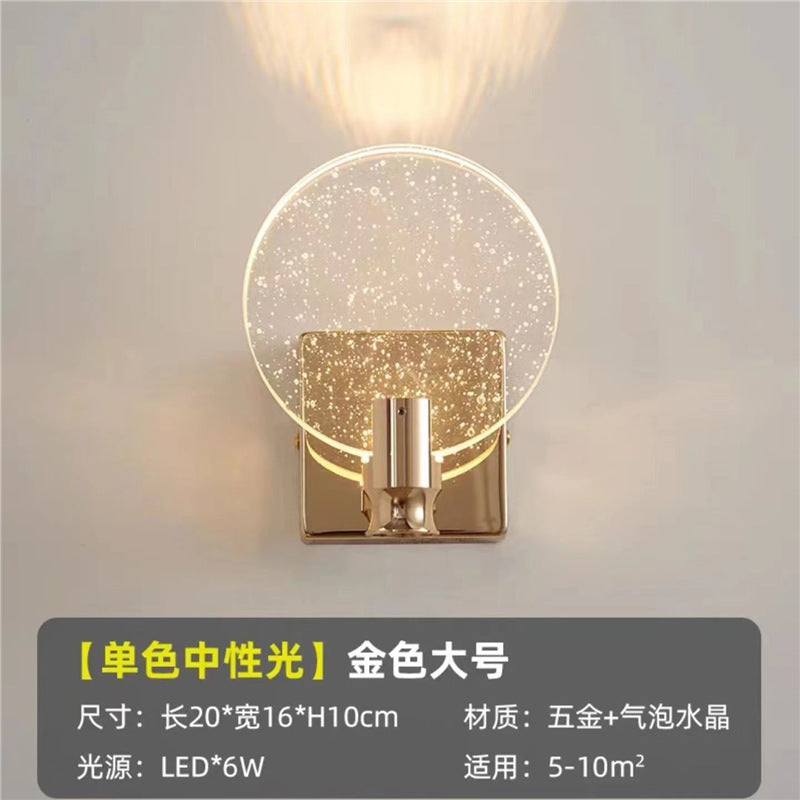 New arrival crystal wall lamp bedside lamp bedside wall lamp led wall lamp master bedroom room wall lamp casualpopular wall lamp