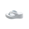 2026 new fashion diamond-shaped height-increasing flip-flops for women, eva non-slip thick-soled trendy beach thong sandals