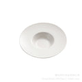 Modern minimalist creative pure white dinnerware soup plate - restaurant, hotel, home use - pasta, western cuisine, salad ceramic straw hat plate