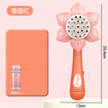 [pink semi-automatic] 23-hole sunflower bubble wand [without batteries] bag