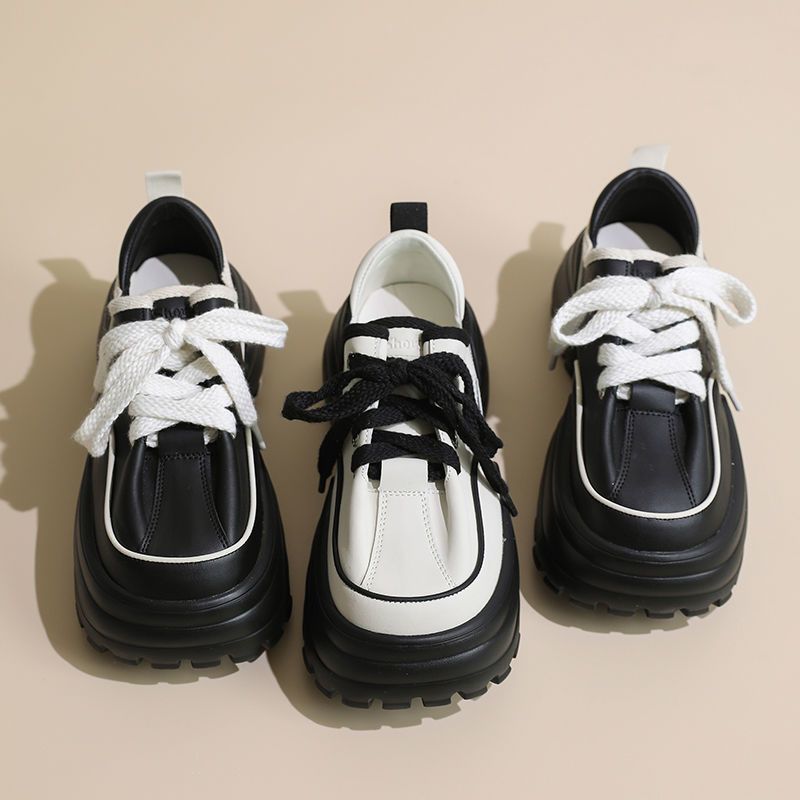 Timanshan niche design cake sole dad shoes women 2024 new versatile sports platform muffin shoes ins tide