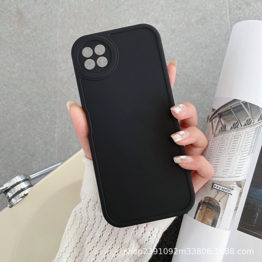 Suitable for huawei pura70pro mobile phone case, little fat girl fine hole frosted nova12 big eyes p60 material case