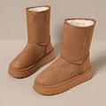 snow boots for women winterfleece-linedthickened bottomknee sock short bootsnon-slip cotton shoesheattech tassel design