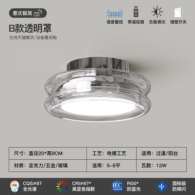 [Strict selection] Aisle light Italian minimalist entrance entrance foyer light full spectrum eye protection cloakroom ceiling light