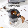 Magnetic induction double valve moka pot stainless steel italian induction cooker coffee pot outdoor camping style coffee machine coffee utensils