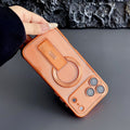New electroplated invisible magnetic corner stand case for iphone 17 pro max, compatible with iphone 16, drop-proof