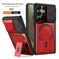 compatible samsung s25 ultra armor case with magnetic stand, s26 lens protection, full coverage, and drop-proof design (a07)