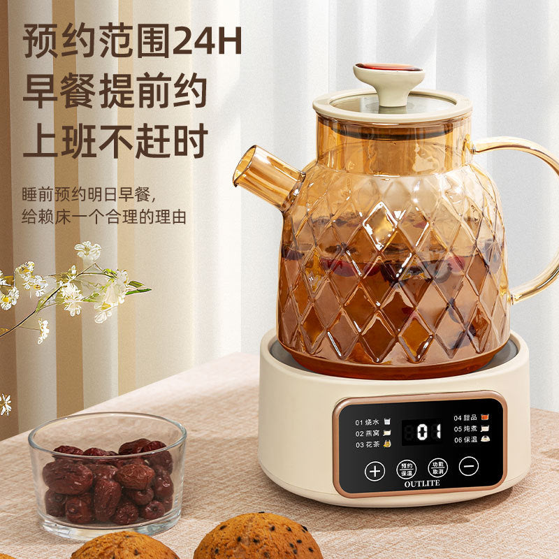 Multifunctional health pot for home small office all-glass tea maker water kettle flower teapot smart cross-border american standard