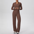 Cloud-feel outdoor casual yoga outfit - three-piece set: one-shoulder open back, high-waisted, butt-lifting, quick-dry running & fitness set