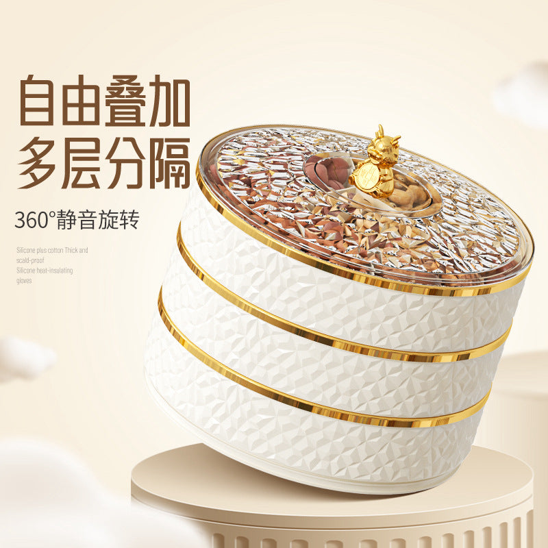 Fruit plate household living room coffee table new fruit plate candy box snack plate placed dried fruit plate candy plate storage box