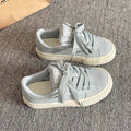 Versatile white sneakers - soft sole, women's style, 2026 new spring/autumn collection, thick sole casual bread shoes, trendy student footwear