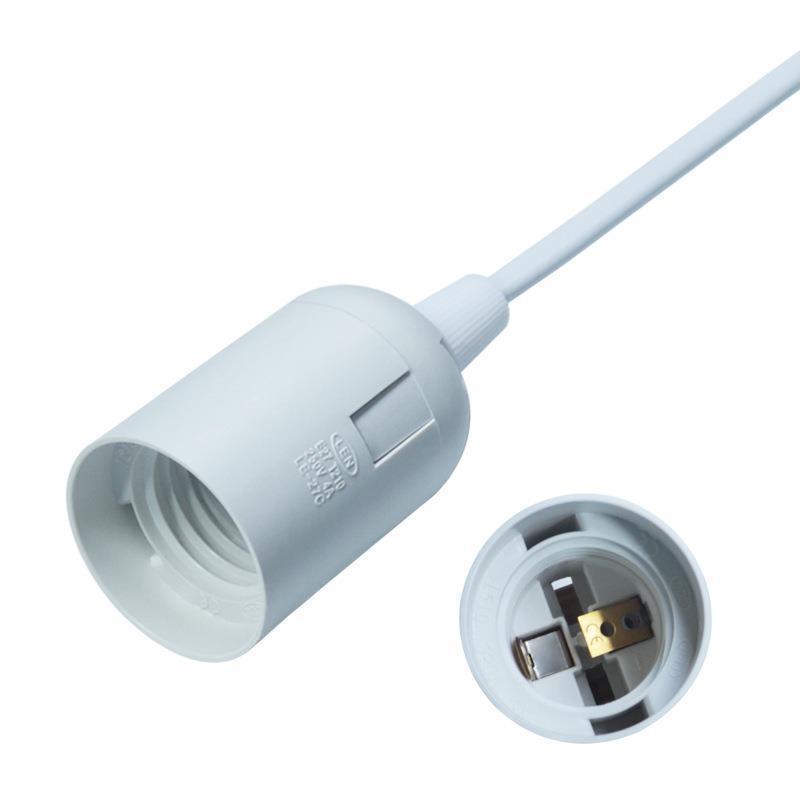 Wholesale national standard 3C certification with 303 switch E27 cassette lamp holder chandelier holder salt lamp line night lamp desk lamp power cord