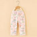Rainbow bunny cropped pants