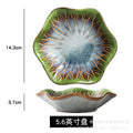 5.5inch lotus leaf dish-ink green
