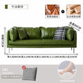 Leather sofa living room italian normcore office reception retro straight row small apartment plaid leisure double three person sofa