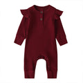 Baby casual romper children's new arrival baby pit strips girl long sleeves jumpsuit children's clothing fashion