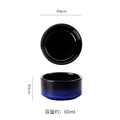 Seasoning dish japanese style dipping dish ketchup vinegar dish for home good-looking kiln turned small round dish snack dish stripes small dish