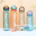 Factory custom large capacity plastic sports water bottle portable tumbler summer cross-border bounce lid direct drink cup
