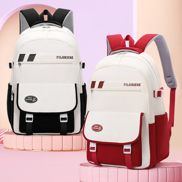 School bag for women's new models, high school students, high school students, large-capacity lightweight backpack, simple backpack for primary school students