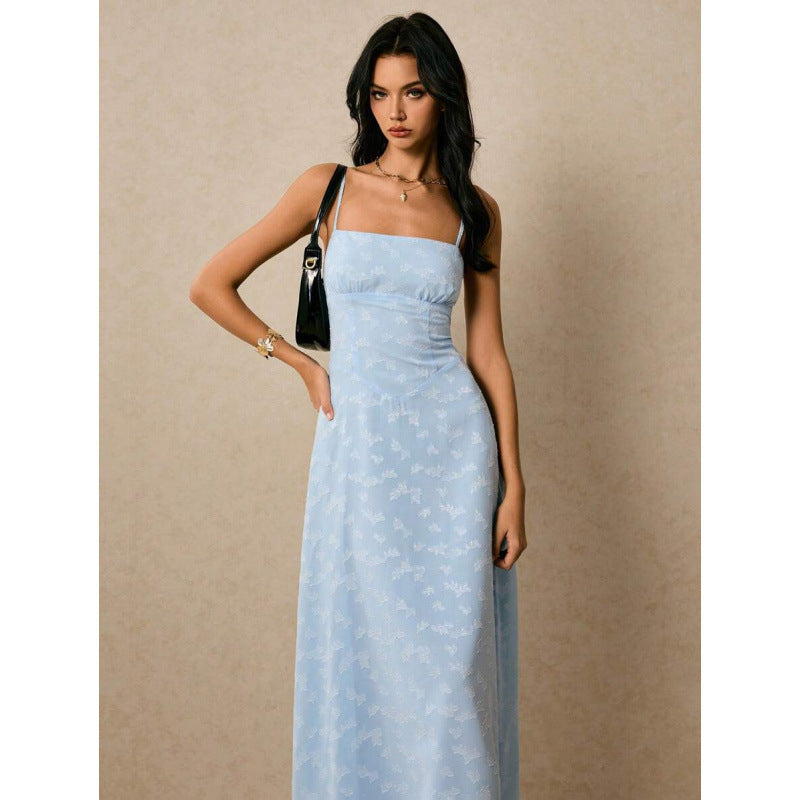 fashionnew arrivalfashionelegant strap elegantcasual vacation long suspender dress