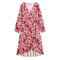 New  export style plus size red dress for curvy women - hot seller on  &  cross-border e-commerce