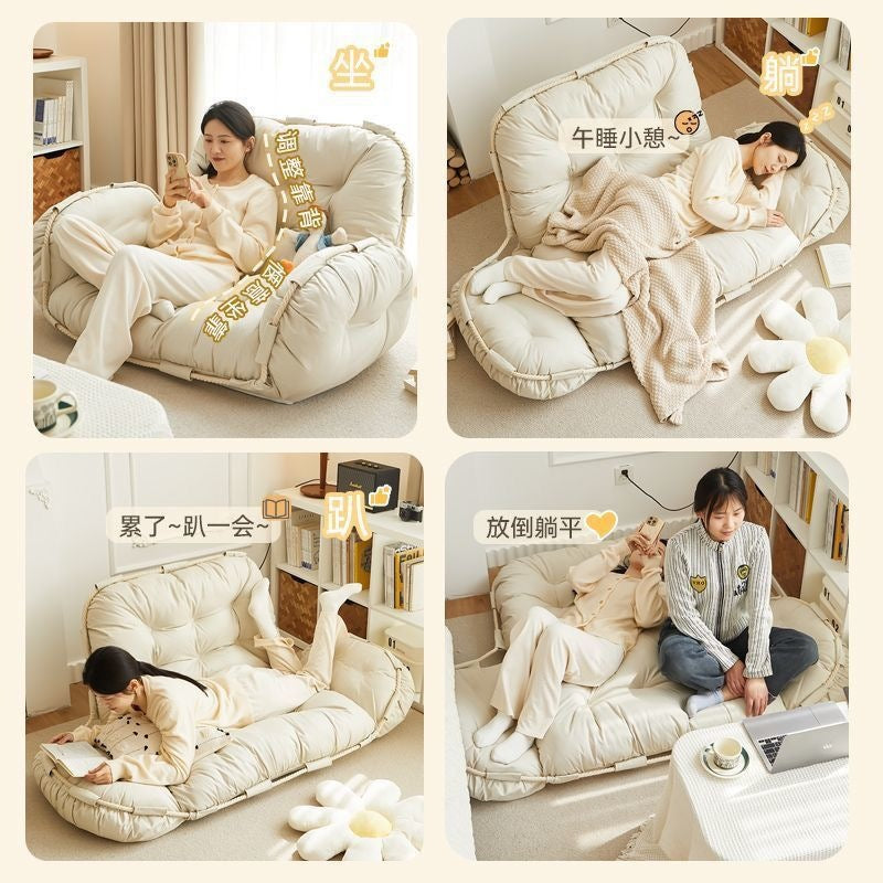 Lazy sofa balcony small apartment tatami folding human bedroom dog house double sofa bed popularcasual