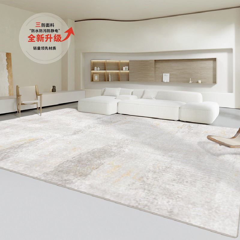 Living room carpet cream style classyaccessible luxurycasual sofa coffee table blanket for home no-wash large area full floor mat