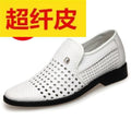 Genuine soft leather men's leather shoes summer leather sandals men's hollow-out clogs casual leather sandals breathable men's shoes