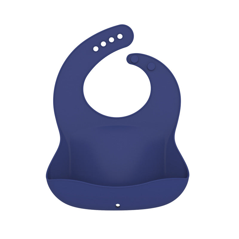 Infant and toddler bibs, silicone saliva pockets, anti-dirty baby, easy to clean rice pockets, saliva wipes, stereo food grade silicone