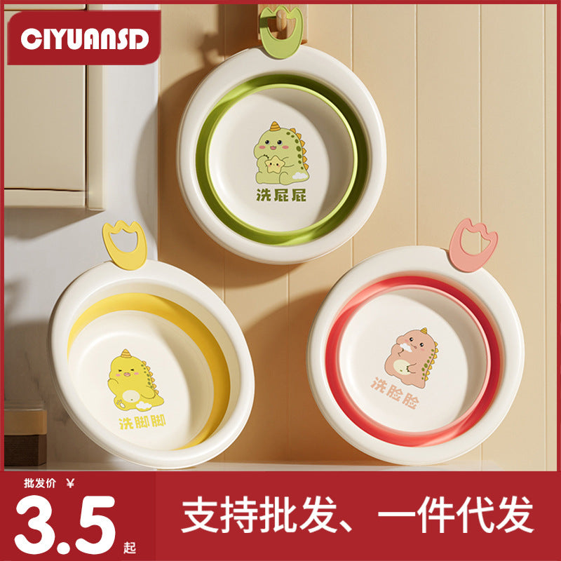 Factory direct foldable washbasin - portable baby wash basin, plastic household infant basin