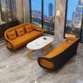 Italian minimalist curved office sofa set - modern, simple business reception, negotiation table and chairs for sales centers