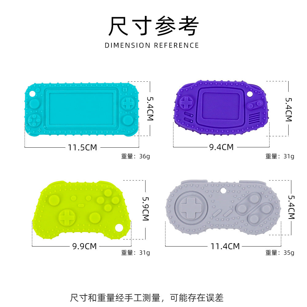 Cross-border silicone toothpaste combination set, fruit toothpaste, animal toothpaste, gamepad, tooth grinding stick, baby biting glue