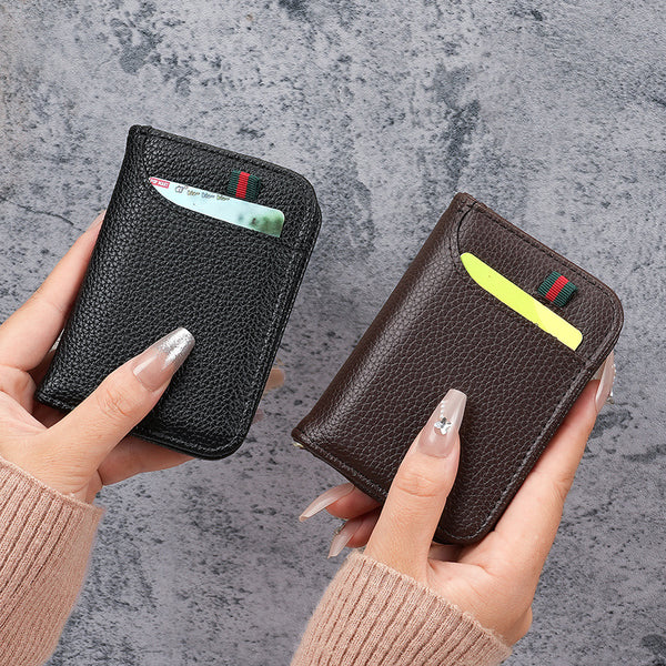 Ultra-thin card bag Men's portable mini card bag Simple multi-card holder Women's ID card holder Small card holder