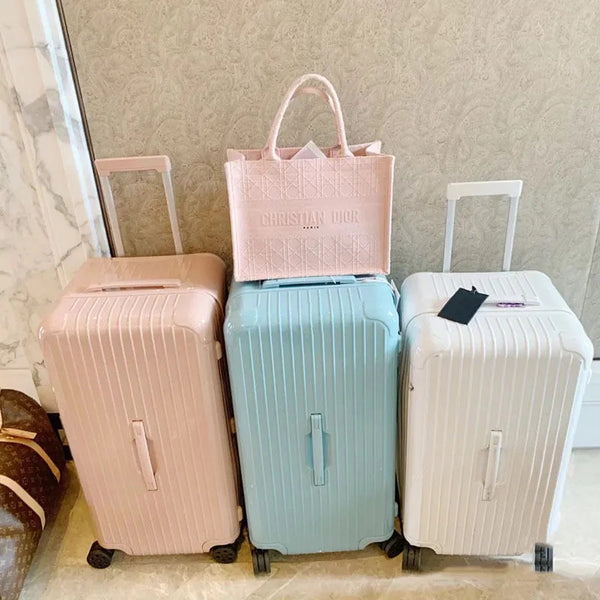 Ultra-light and large-capacity suitcase New Internet celebrity high-value 30-inch suitcase Silent universal wheel high-end suitcase