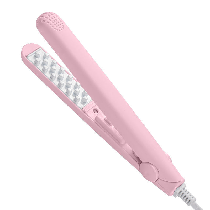 Dormitory mini corn ironing plaid electric splint pad hair root high cranial top speed heat does not hurt hair ceramic plate with plastic shell
