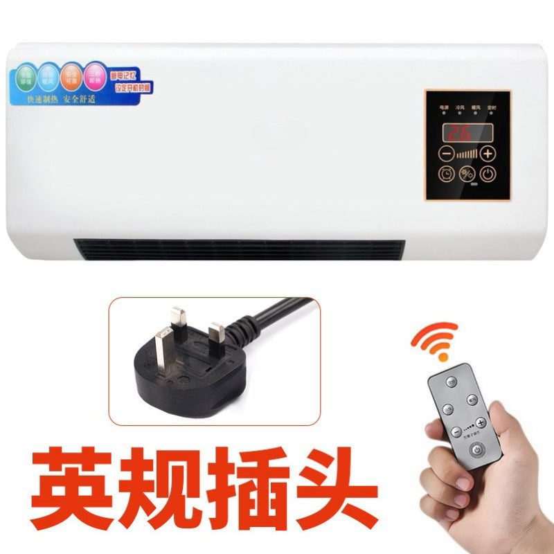 Wall-mounted space heater, small home bathroom toilet heater, waterproof hot and cold dual-use, us plug, cross-border e-commerce