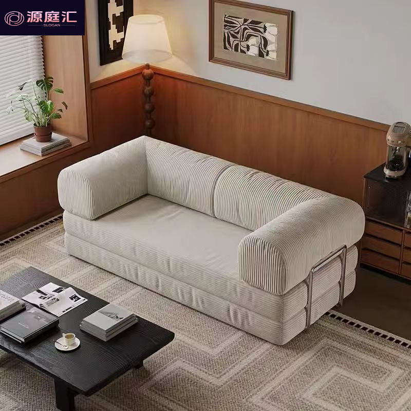Compression sofa foldable sofa bed all-in-one dual-purpose for home double sofa rental fabric sofa
