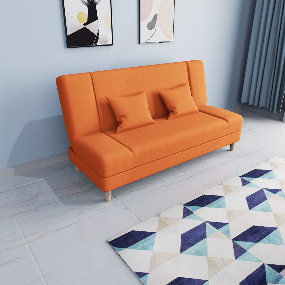 Multifunctional sofa bed - convertible fabric sofa, easy-to-assemble single sofa bed for living rooms, rental properties, and small apartments