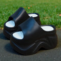 2026 new platform wedge slippers - women's summer indoor/outdoor fashion high heel slides with a cushioned comfort fit