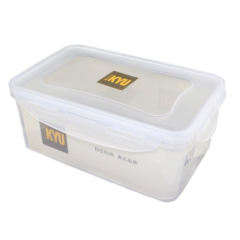 Food storage box Household transparent food display box Microwave oven heating pickles cold dishes Sealed fresh-keeping box