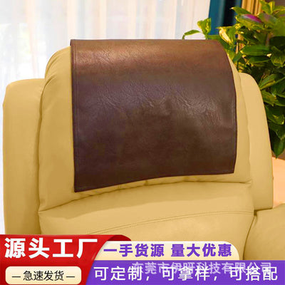 hot-selling sofa cushion chair headrest protective cover lounge chair headrest cushion easy to remove sofa lounge chair neutral leather cover