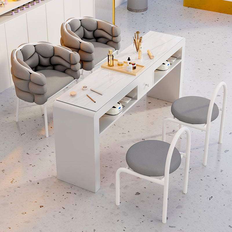 Cream wind multi-functional manicure table and chair set special economical single and double light luxury Internet celebrity ins manicure table