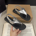 Fairy flip-flop sandals for women 2025 summernew arrivalfashioncasualflats flip-flop one-piece buckle strap sandals wholesale