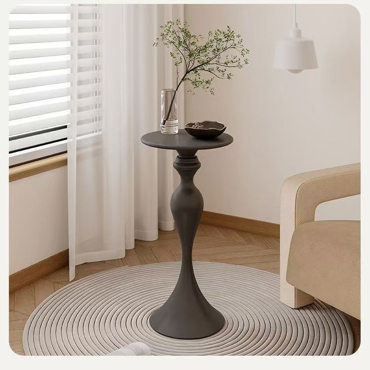 European style iron side table small apartment for home living room sofa side small waist french coffee table bedroom bedside small round table