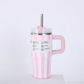 Amazon 14oz mini insulated tumbler 2nd generation - striped car cup, 304 stainless steel, vehicle-mounted ice tumbler