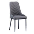 Restaurant & hotel leather upholstered chair - nordic dining chair - modern minimalist casual backrest stool - t28 chair