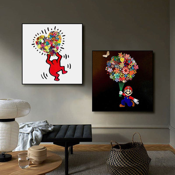 Xiaoxiangfeng hanging paintings Chanel paintings modern light luxury black and white butterfly decorative paintings bedroom bedside entrance luxury